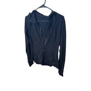 Lululemon Define Jacket Hooded Nulu Black Full Zip Athletic Yoga Top Size 10